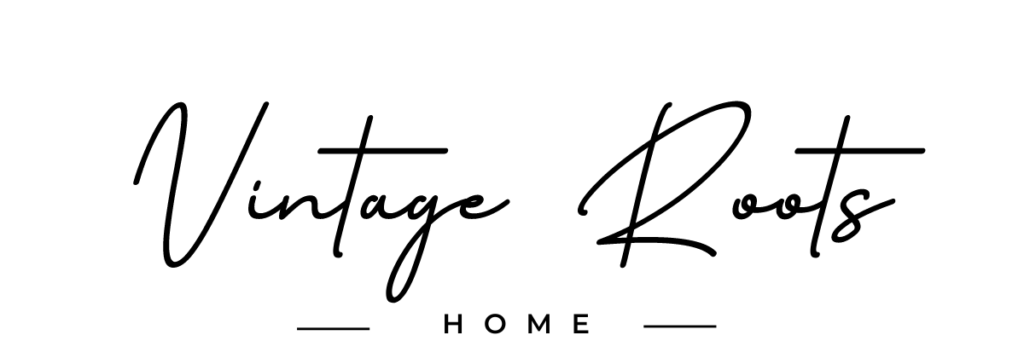 VINTAGE ROOTS HOME script header